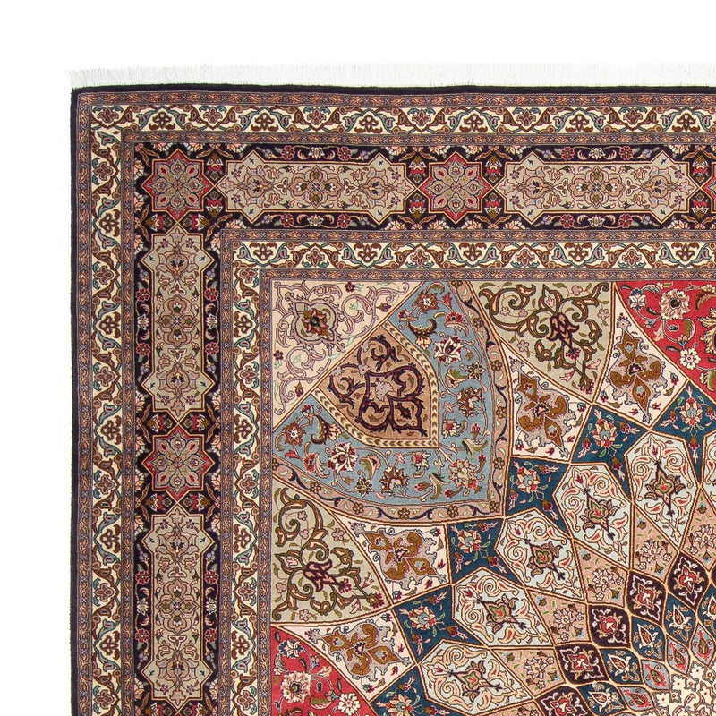 Persisk matta - Tabriz - Royal kvadrat  - 253 x 251 cm - ljusbrun