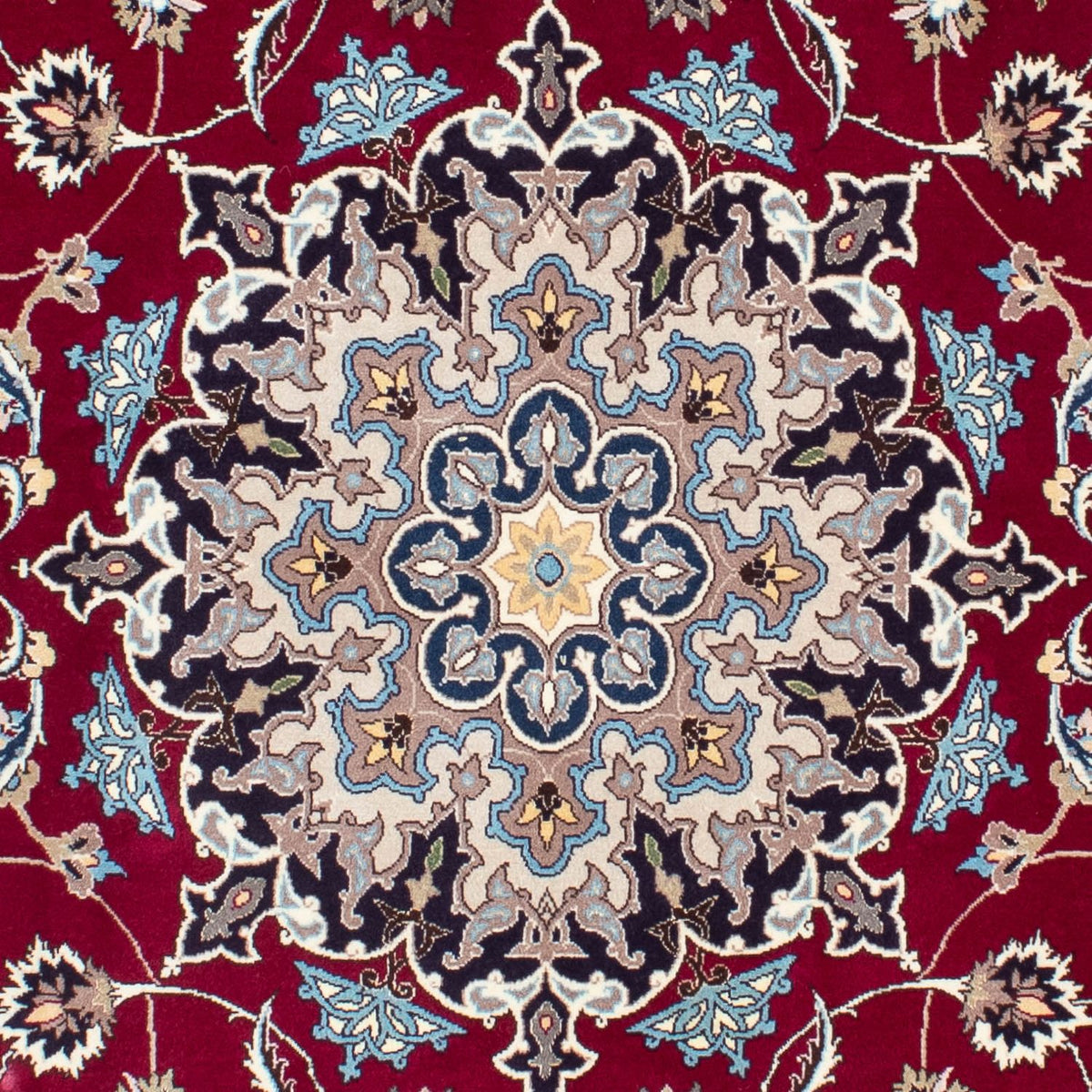 Persisk matta - Tabriz - Royal - 207 x 155 cm - mörkröd
