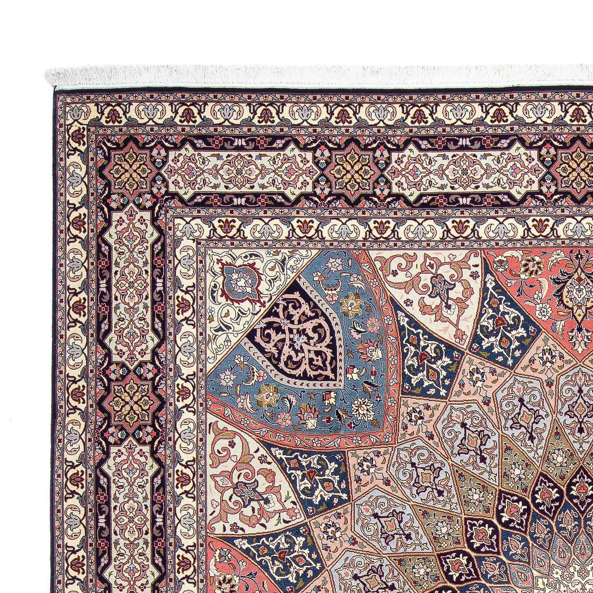 Persisk matta - Tabriz - Royal kvadrat  - 257 x 255 cm - ljusbrun