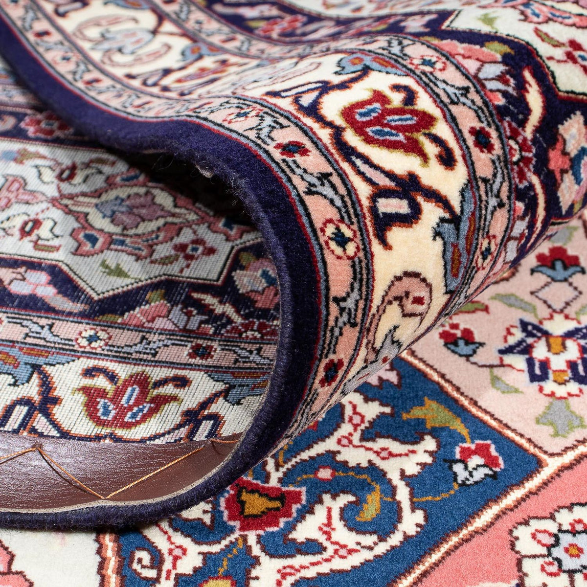 Persisk matta - Tabriz - Royal kvadrat  - 257 x 255 cm - ljusbrun