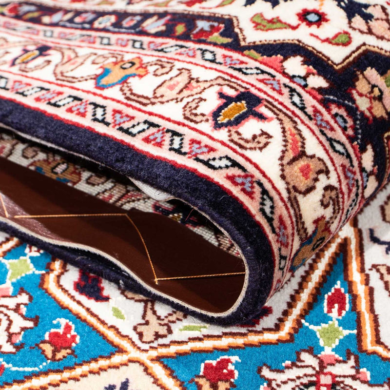 Persisk matta - Tabriz - Royal - 252 x 167 cm - ljusbrun