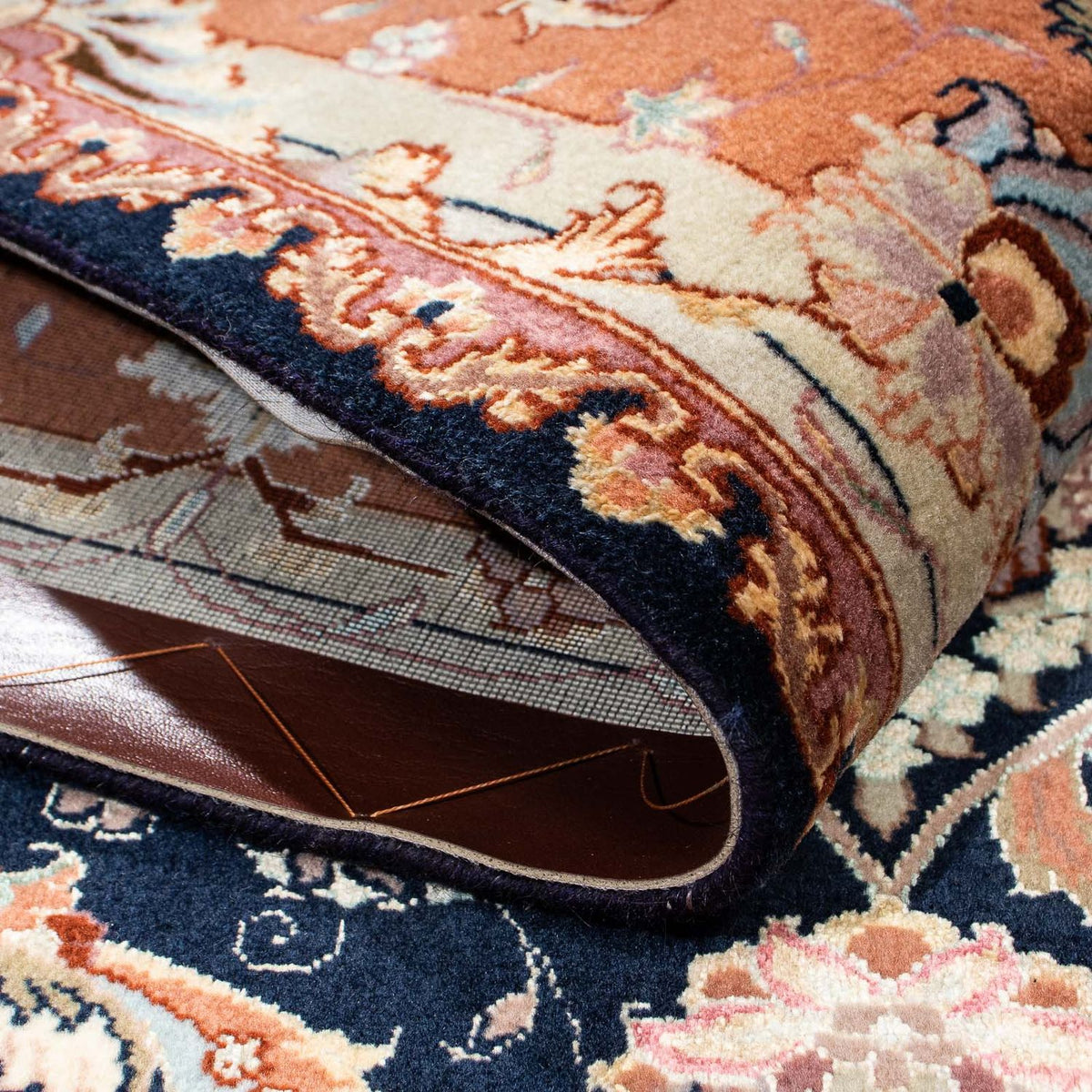 Persisk matta - Tabriz - Royal - 200 x 155 cm - mörkblå