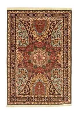 Persisk matta - Tabriz - Royal - 151 x 102 cm - flerfärgad