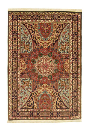 Persisk matta - Tabriz - Royal - 151 x 102 cm - flerfärgad