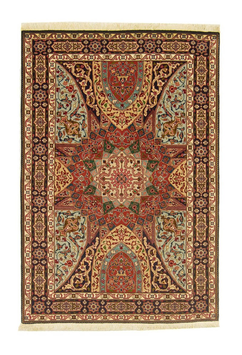 Persisk matta - Tabriz - Royal - 151 x 102 cm - flerfärgad