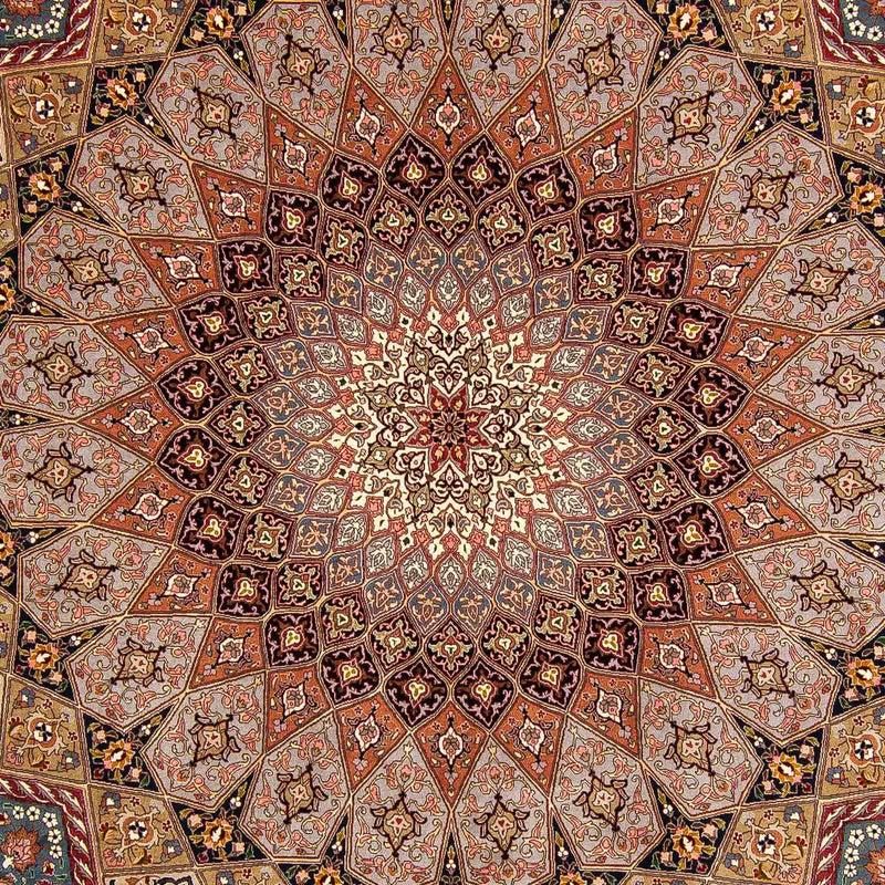 Persisk matta - Tabriz - Royal - 388 x 298 cm - flerfärgad
