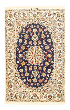 Persisk matta - Isfahan - Premium - 171 x 108 cm - mörkblå