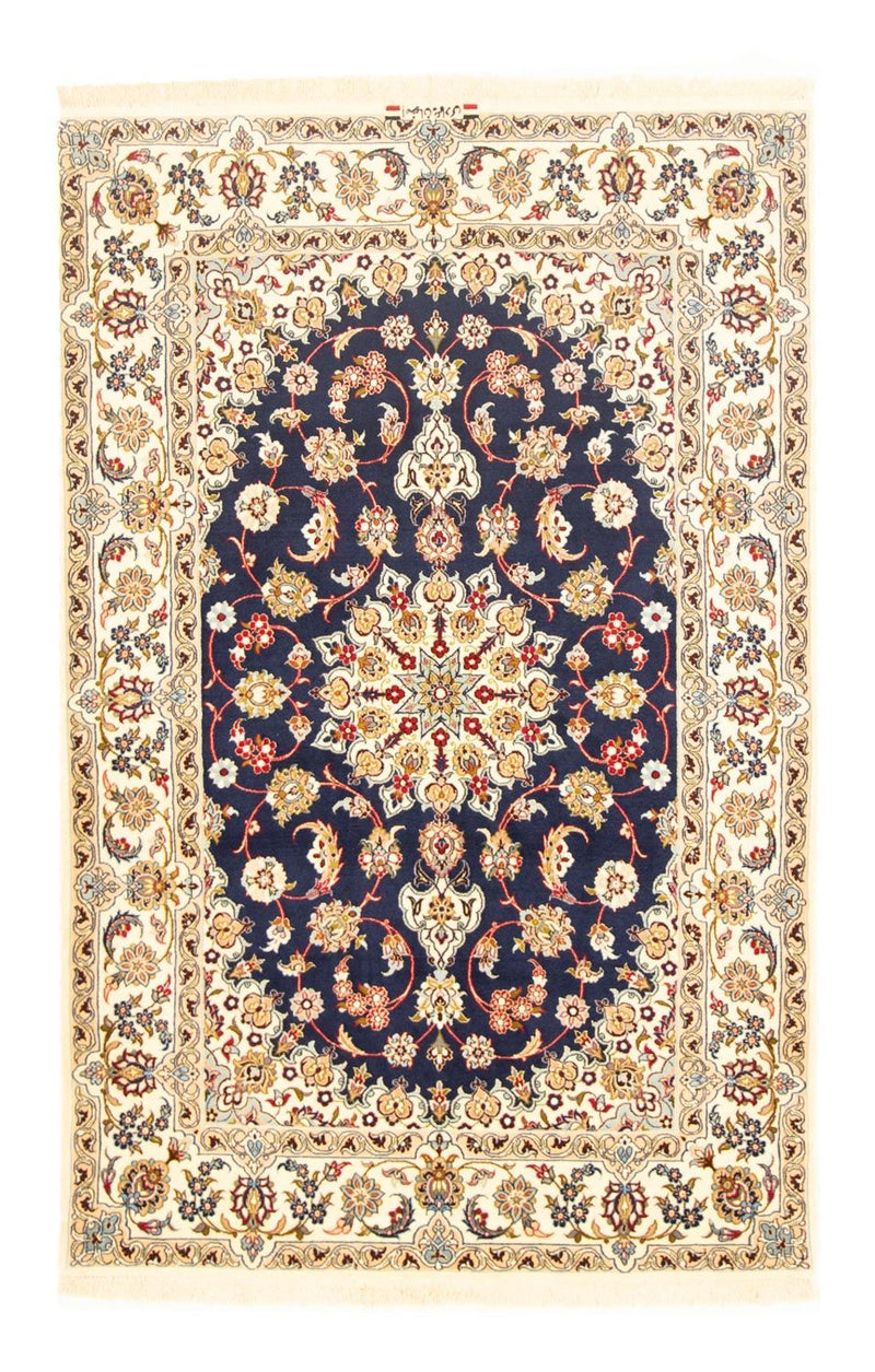 Persisk matta - Isfahan - Premium - 171 x 108 cm - mörkblå