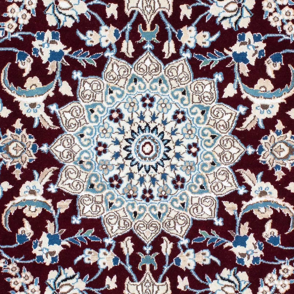 Persisk matta - Nain - Royal - 182 x 110 cm - mörkröd