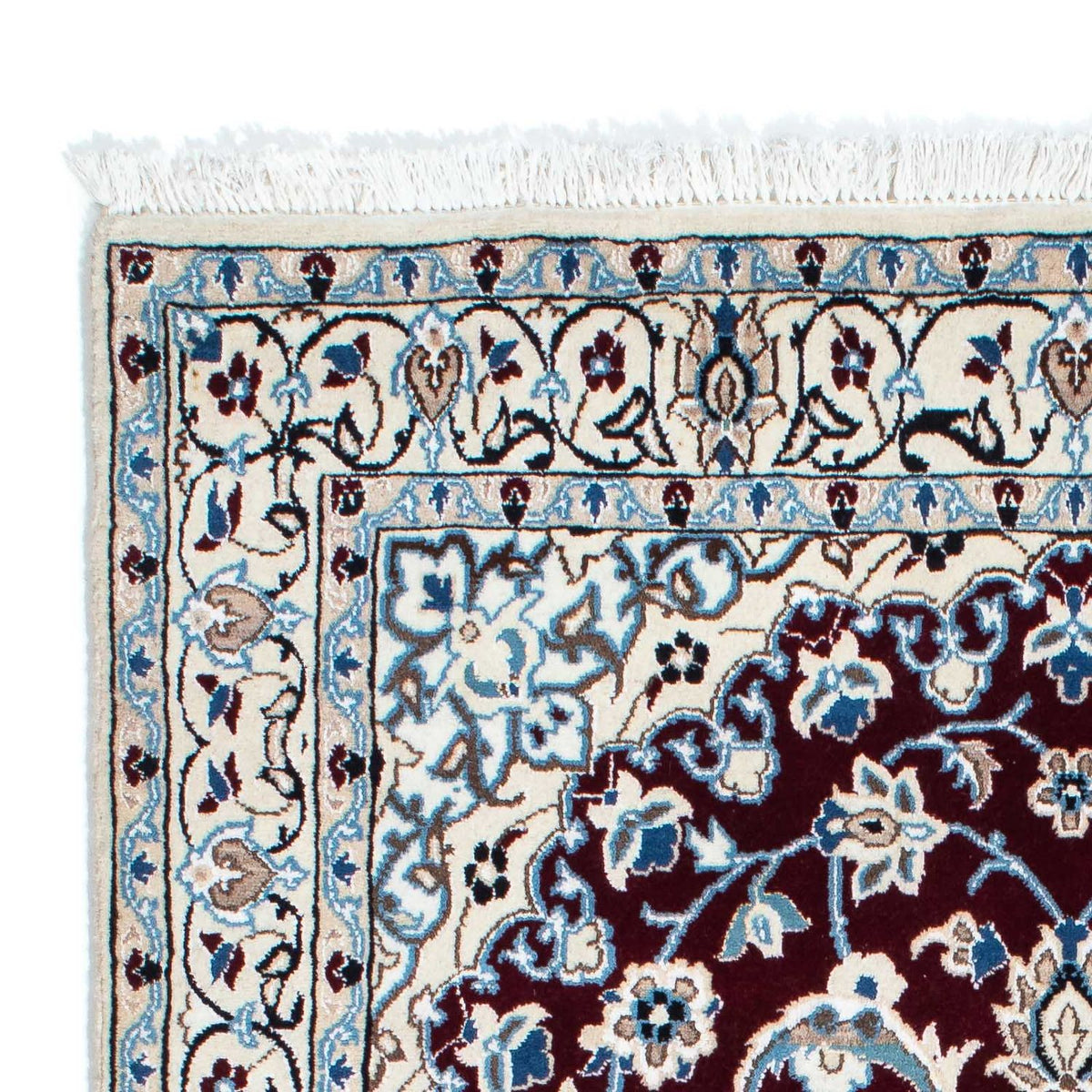 Persisk matta - Nain - Royal - 182 x 110 cm - mörkröd