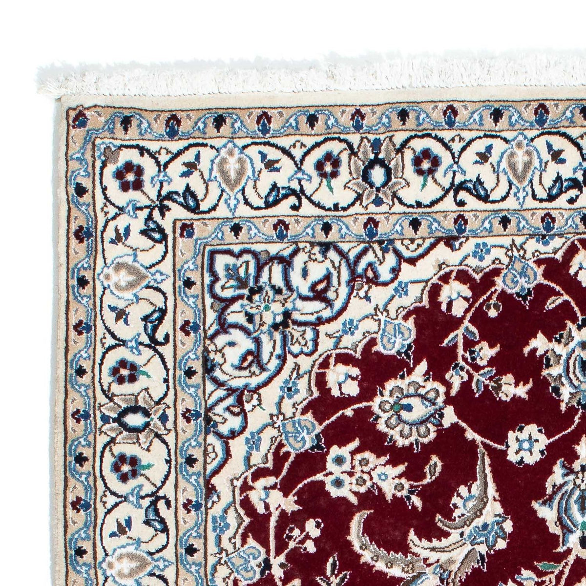 Persisk matta - Nain - Royal - 163 x 115 cm - mörkröd