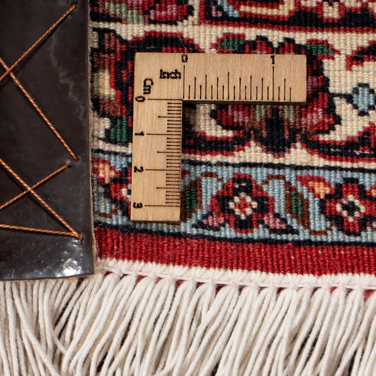 Persisk matta - Bijar - 302 x 210 cm - mörkröd