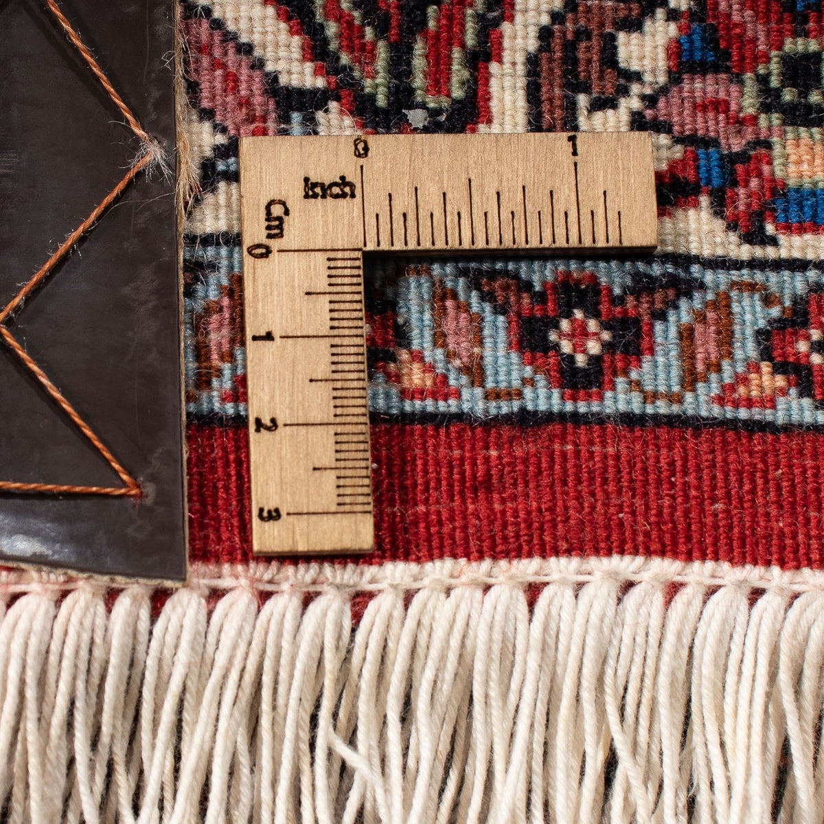 Persisk matta - Bijar - 298 x 205 cm - mörkröd