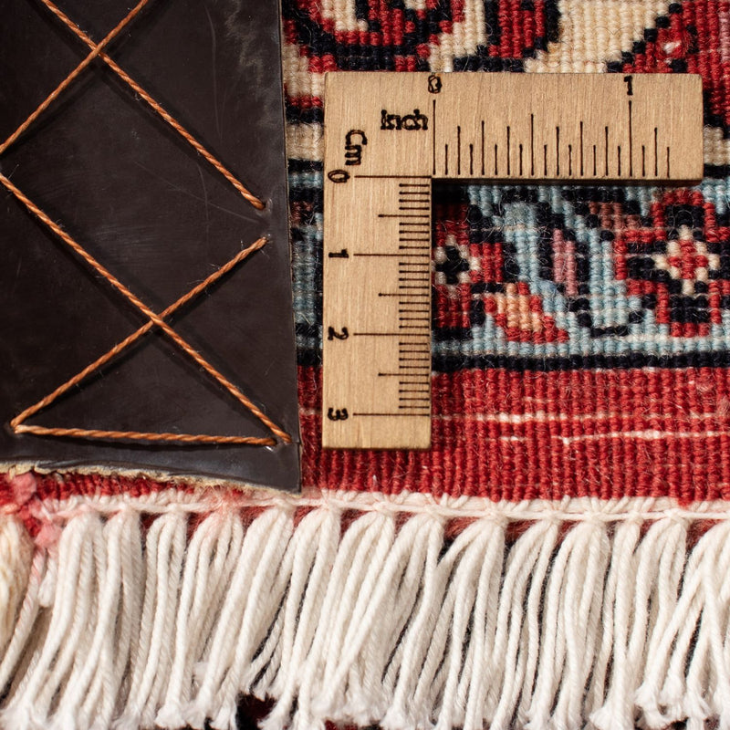 Persisk matta - Bijar - 299 x 202 cm - mörkröd