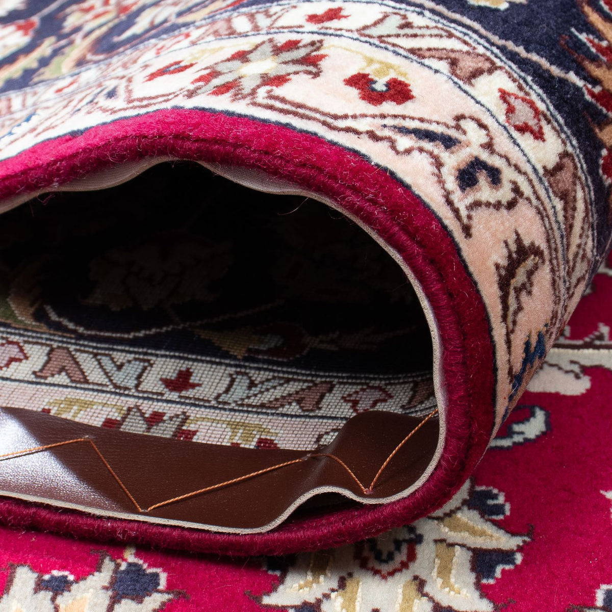 Persisk matta - Tabriz - Royal - 300 x 203 cm - mörkröd