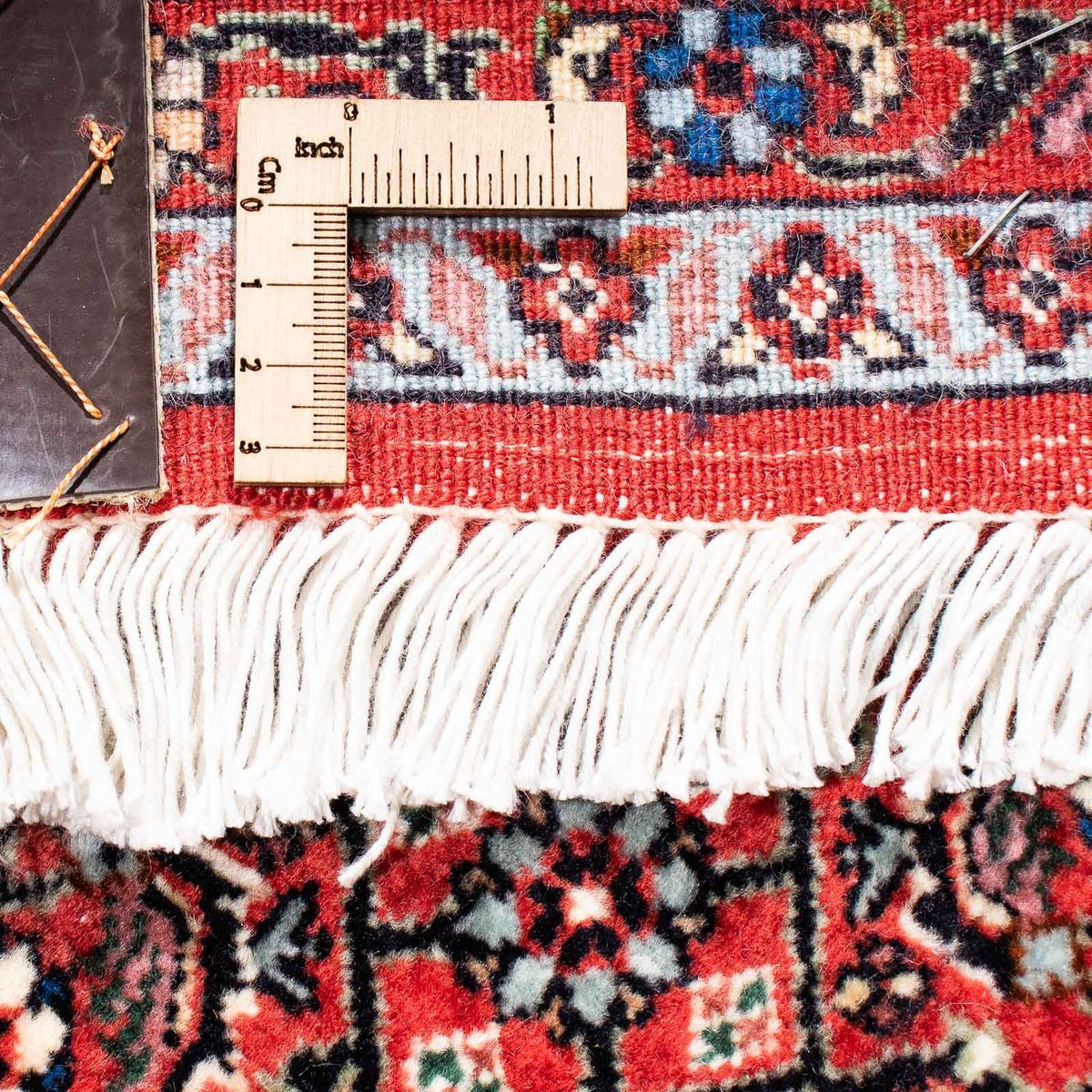 Persisk matta - Bijar - 236 x 169 cm - mörkröd