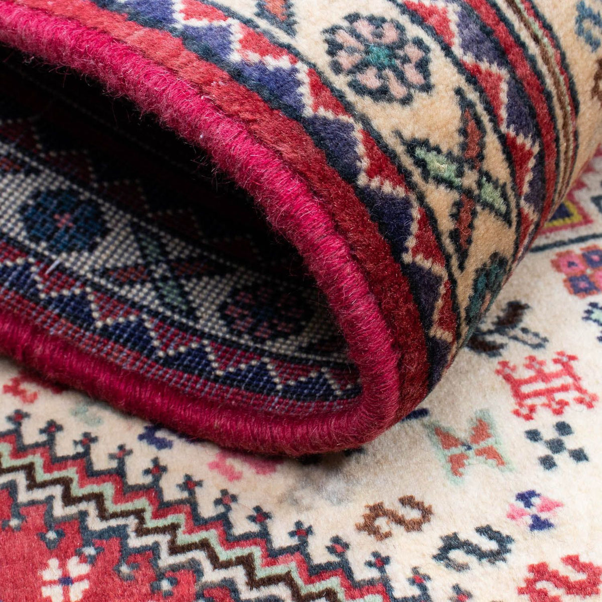 Persisk matta - Nomadic - 124 x 76 cm - ljusröd