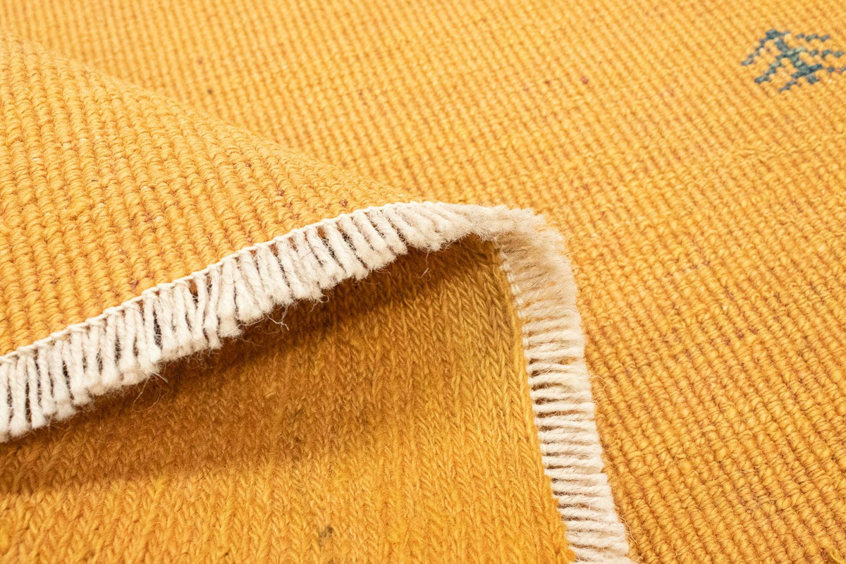 Gabbeh-matta - persisk - 123 x 78 cm - guld