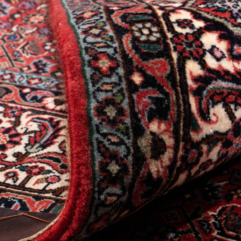 Persisk matta - Bijar - 243 x 173 cm - mörkröd