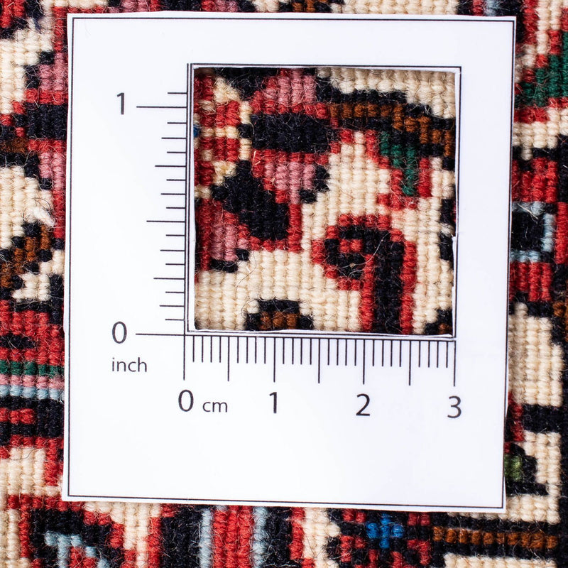 Persisk matta - Bijar - 243 x 173 cm - mörkröd