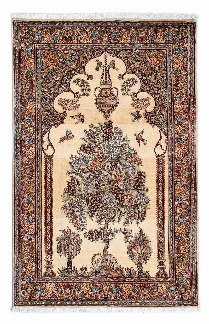 Persisk matta - Ghom - 210 x 135 cm - beige