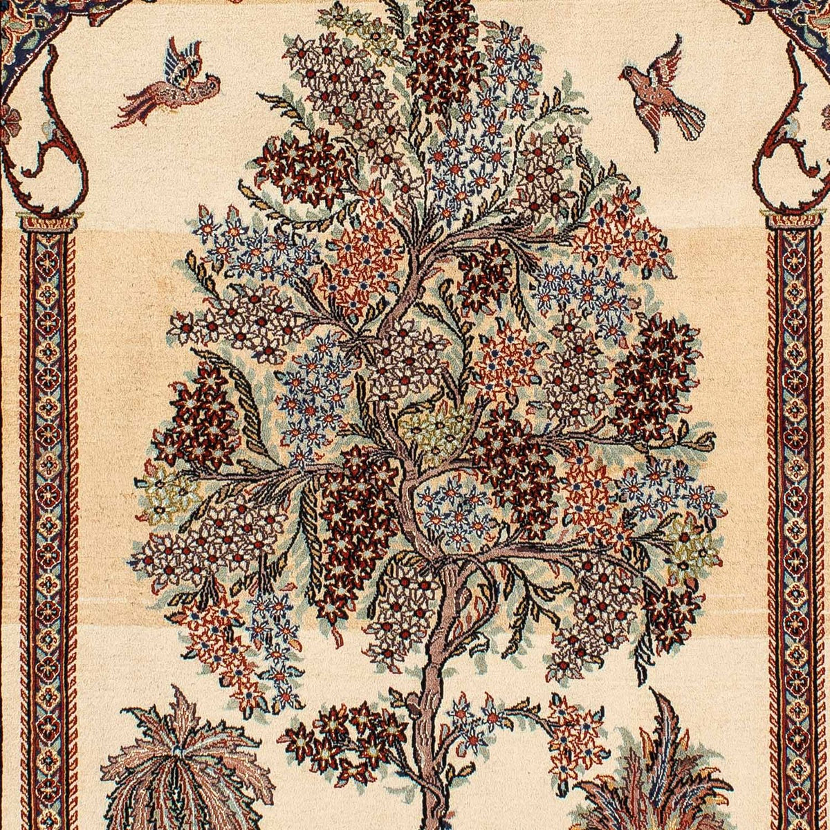 Persisk matta - Ghom - 210 x 135 cm - beige