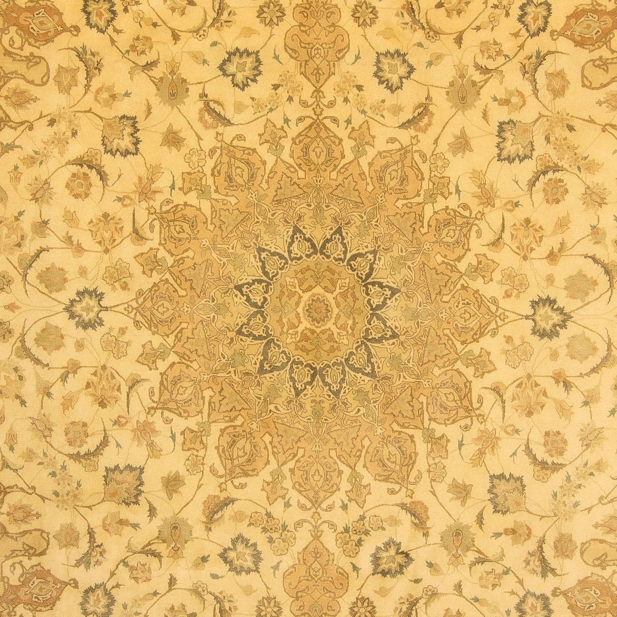 Persisk matta - Tabriz - Royal - 342 x 250 cm - guld