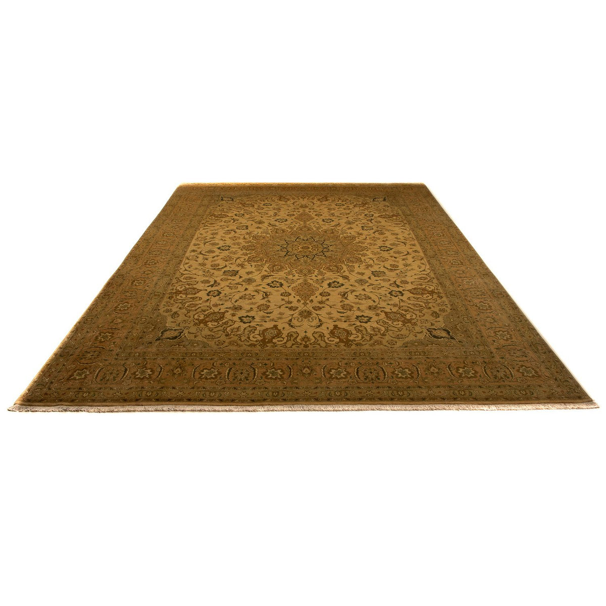 Persisk matta - Tabriz - Royal - 342 x 250 cm - guld