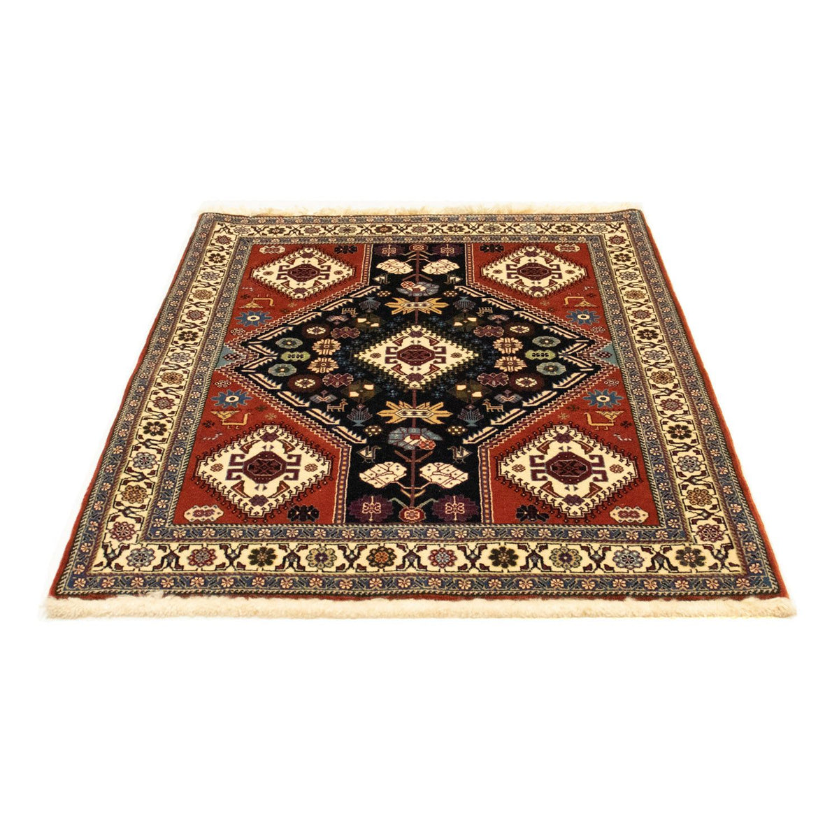 Persisk matta - Nomadic - 154 x 107 cm - mörkblå