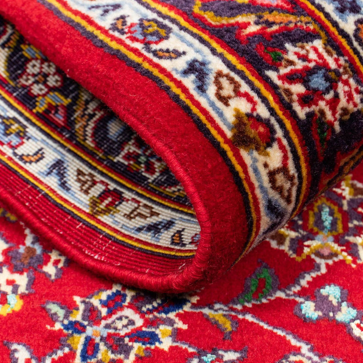 Persiska mattor - Keshan - 120 x 78 cm - röd