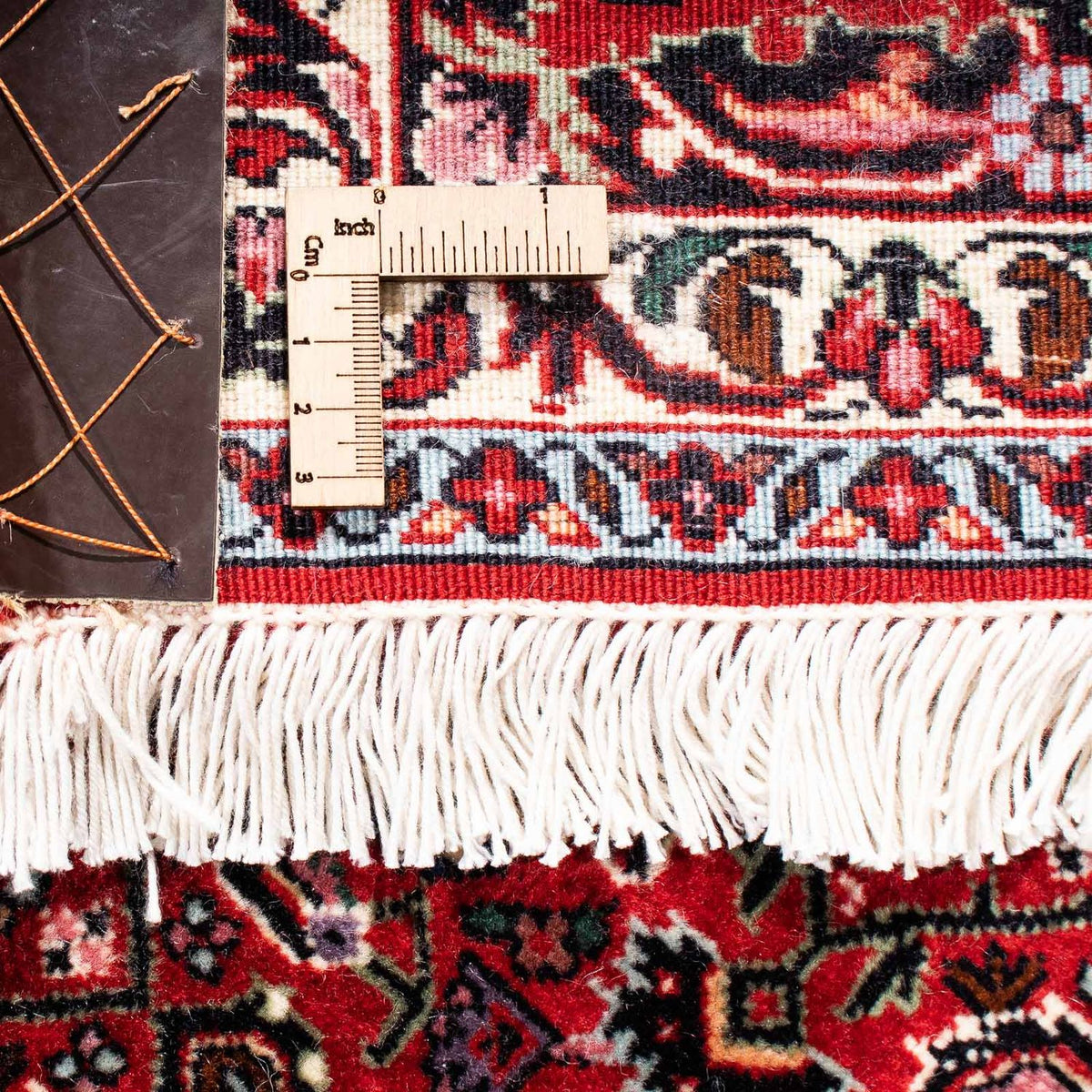 Persisk matta - Bijar - 246 x 170 cm - mörkröd