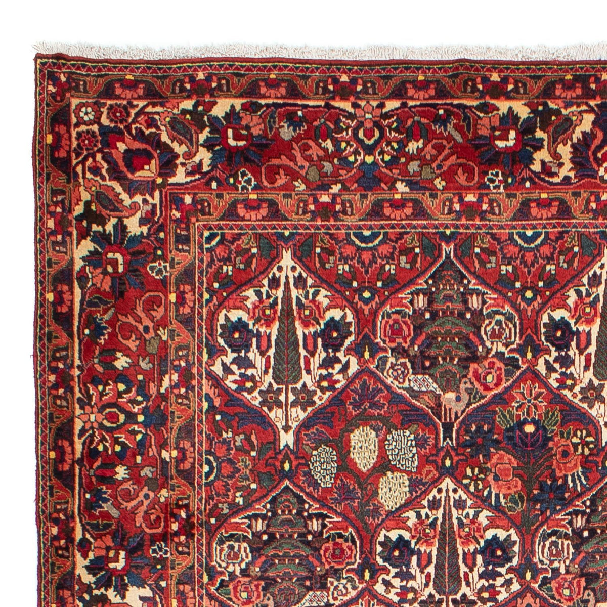 Persisk matta - Nomadic - 323 x 210 cm - mörkröd