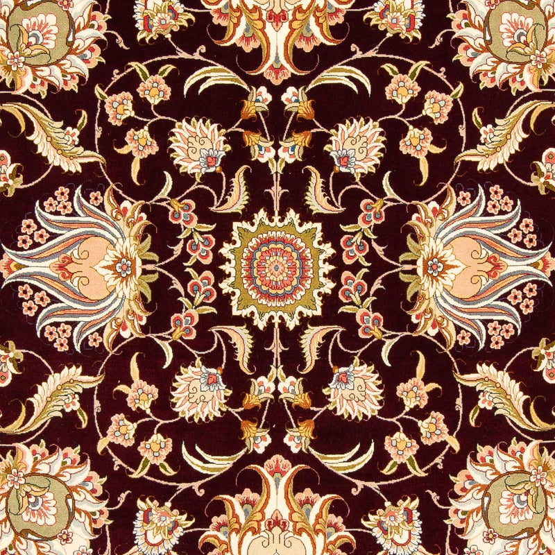 Persisk matta - Tabriz - Royal - 314 x 203 cm - mörkröd
