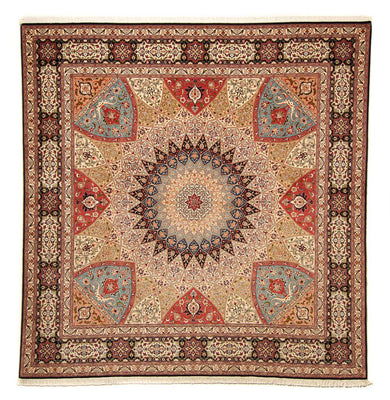 Persisk matta - Tabriz - Royal kvadrat  - 254 x 250 cm - flerfärgad
