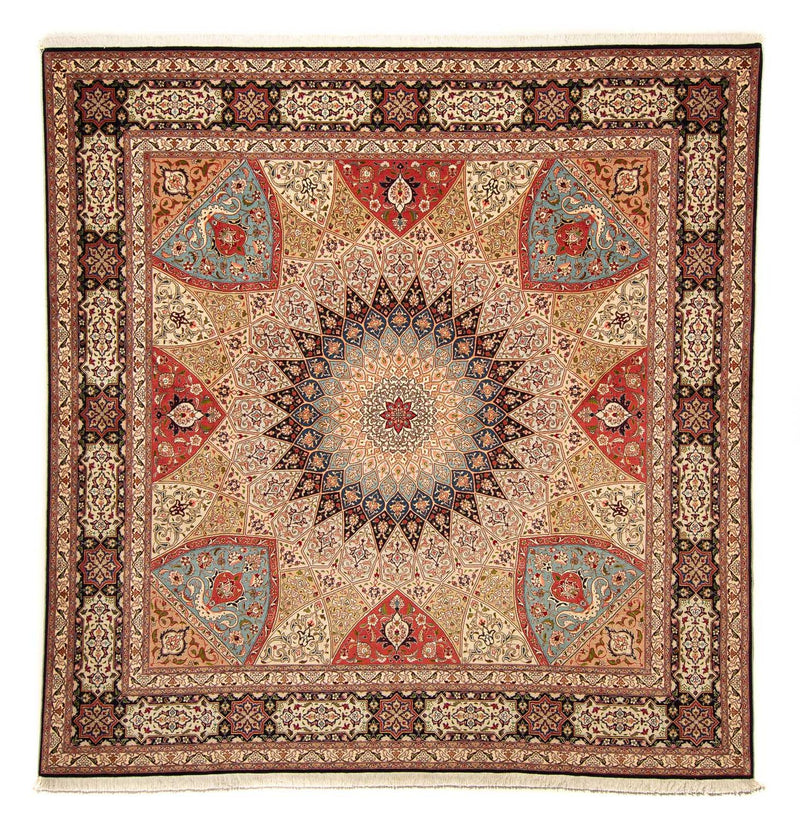 Persisk matta - Tabriz - Royal kvadrat  - 254 x 250 cm - flerfärgad