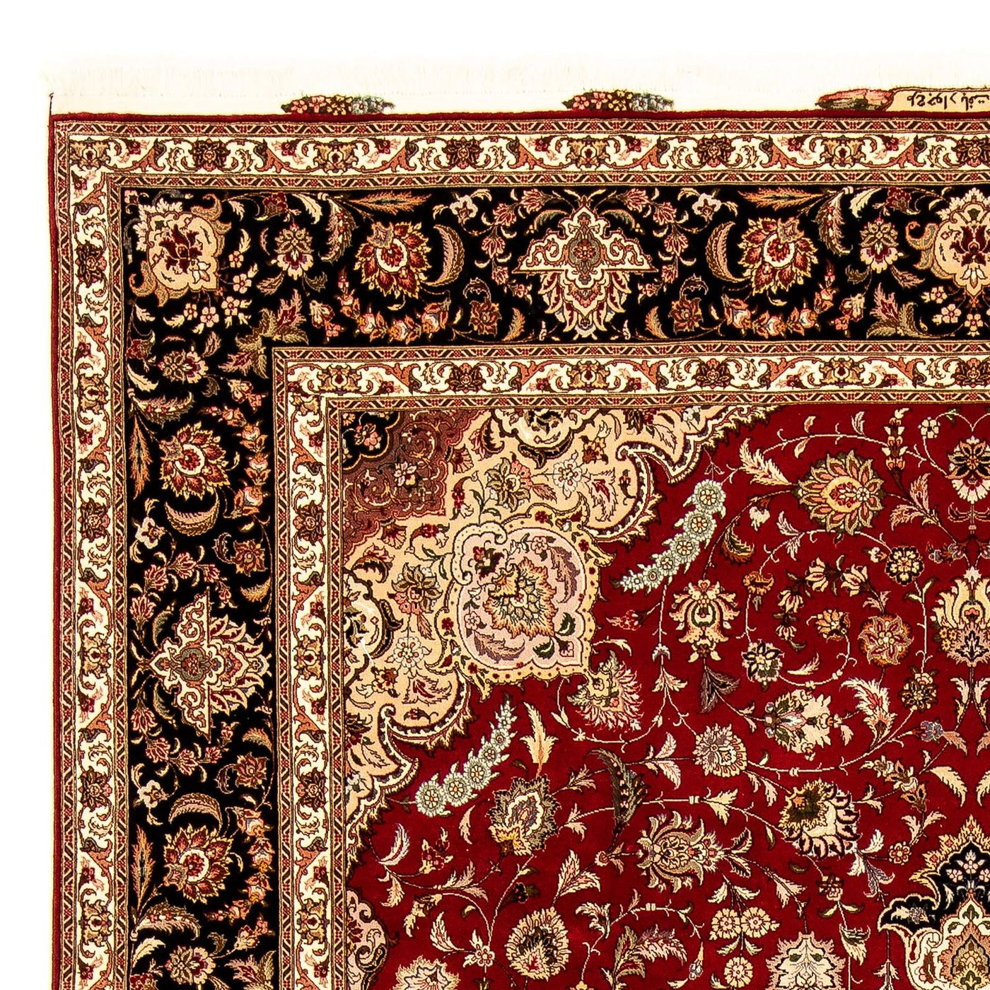 Persisk matta - Tabriz - Royal - 352 x 252 cm - mörkröd