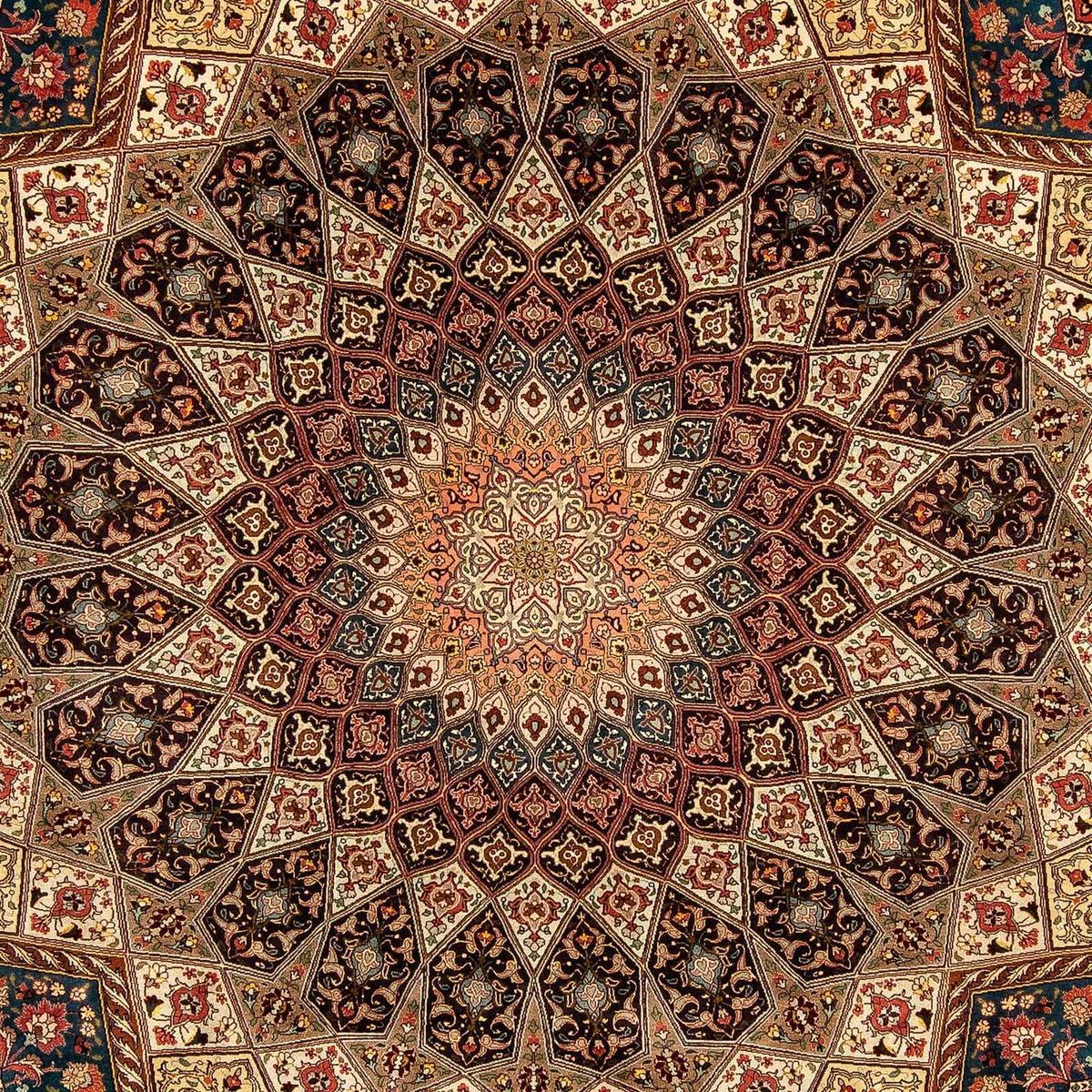 Persisk matta - Tabriz - Royal - 360 x 260 cm - flerfärgad
