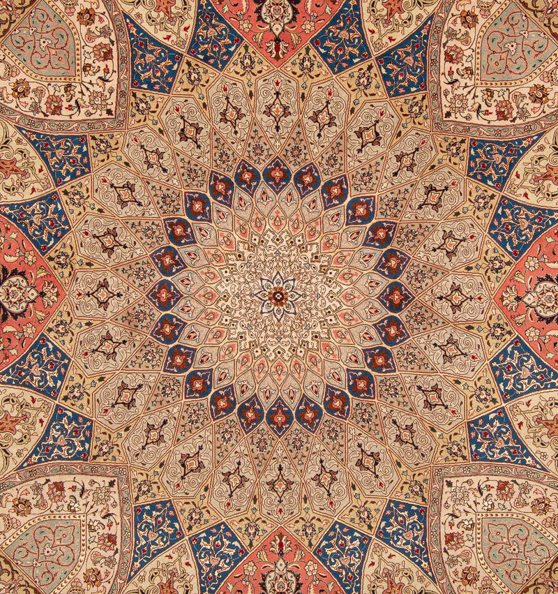 Persisk matta - Tabriz - Royal kvadrat  - 256 x 253 cm - flerfärgad