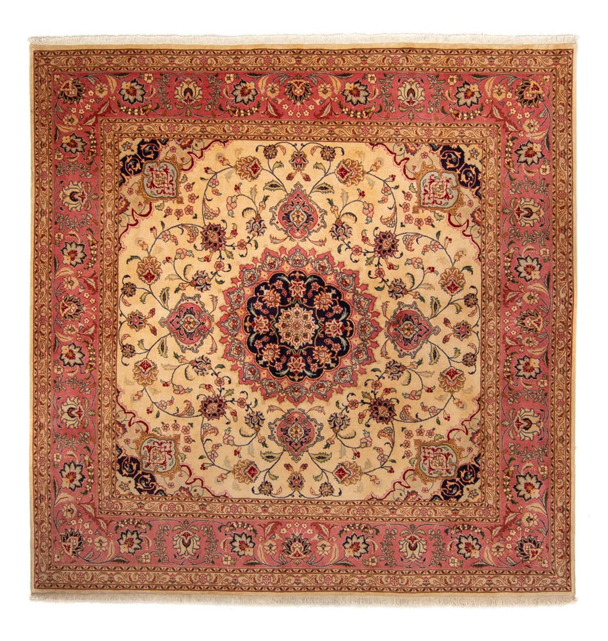 Persisk matta - Tabriz kvadrat  - 250 x 244 cm - beige