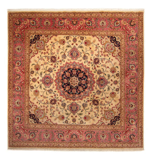 Persisk matta - Tabriz kvadrat  - 250 x 244 cm - beige