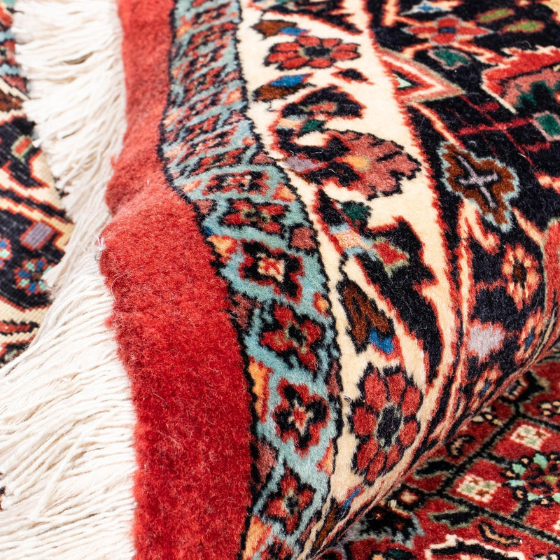 Persisk matta - Bijar runt  - 250 x 250 cm - mörkröd