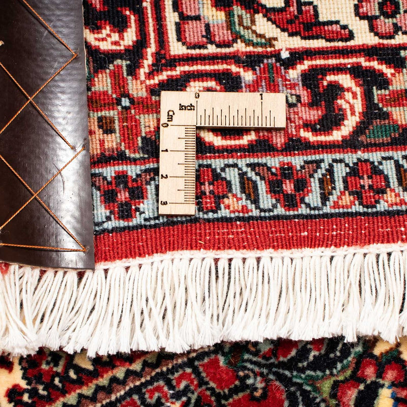 Persisk matta - Bijar - 254 x 205 cm - mörkröd