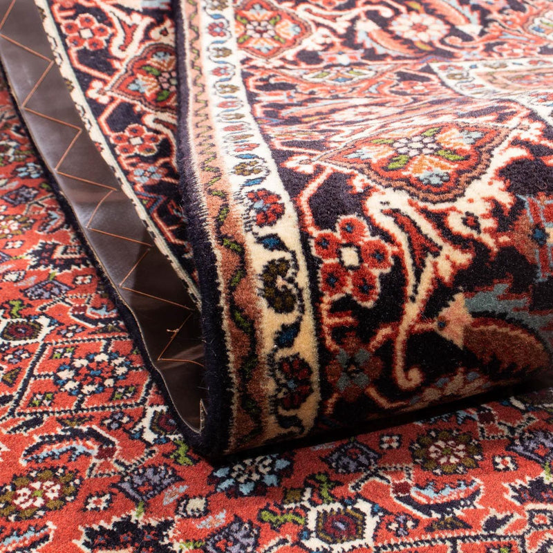 Persisk matta - Bijar - 246 x 172 cm - mörkröd