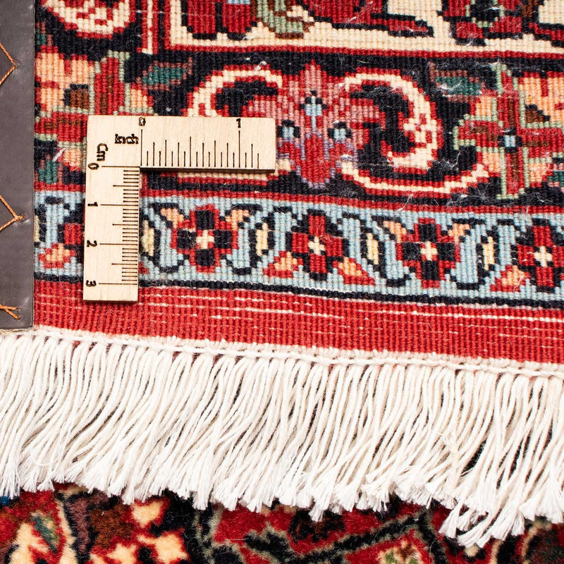 Persisk matta - Bijar - 254 x 204 cm - mörkröd