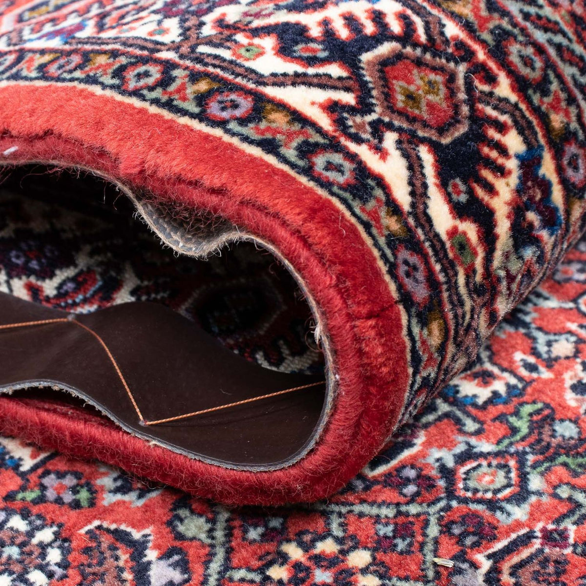 Runner Persisk matta - Bijar - 380 x 75 cm - mörkröd