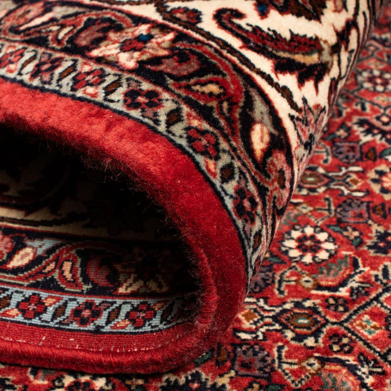 Persisk matta - Bijar - 255 x 205 cm - mörkröd