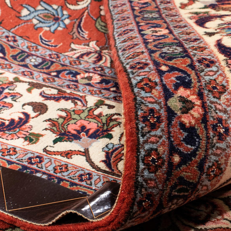 Persisk matta - Bijar - 242 x 173 cm - mörkröd