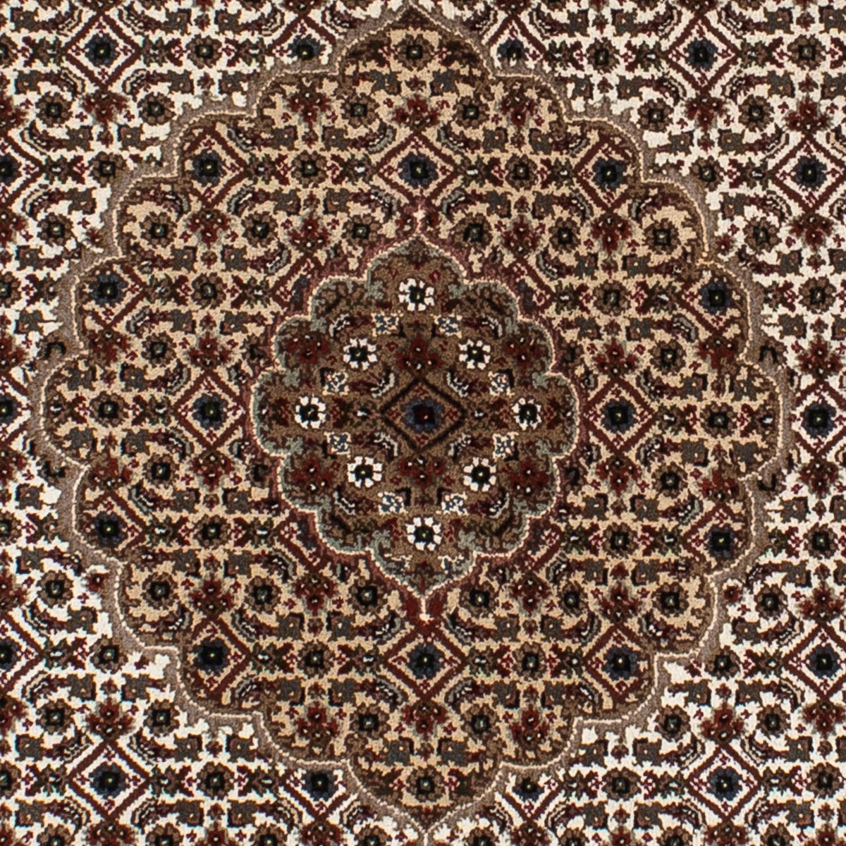 Persisk matta - Tabriz runt  - 148 x 147 cm - flerfärgad