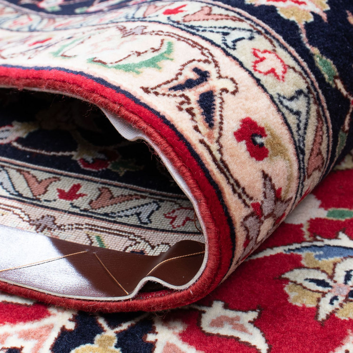 Persisk matta - Tabriz - Royal - 302 x 203 cm - mörkröd