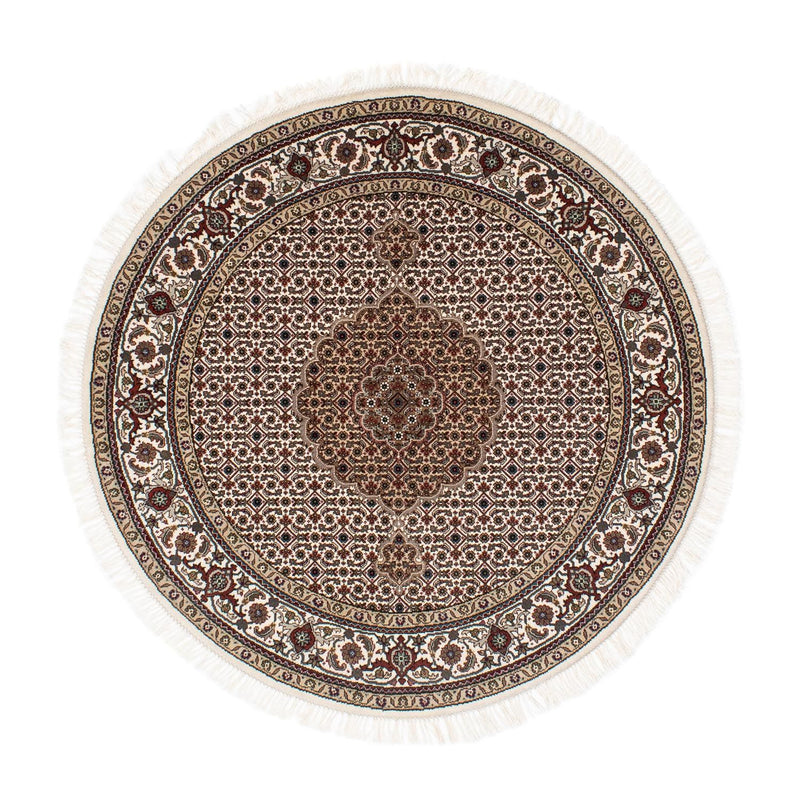 Persisk matta - Tabriz runt  - 150 x 150 cm - flerfärgad